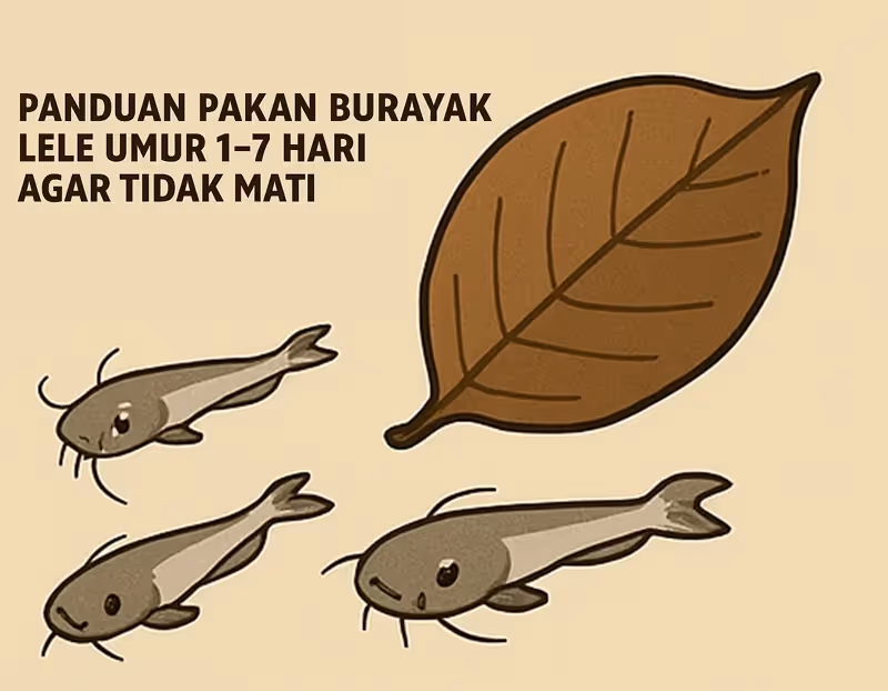 Panduan Pemberian Pakan Burayak Ikan Lele Umur 1–7 Hari agar Tidak Mati