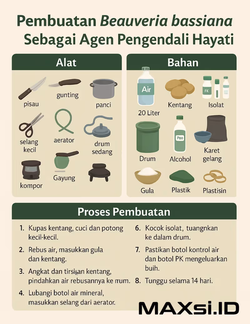 Cara Membuat Beauveria Bassiana Pengendali Hama Tanaman