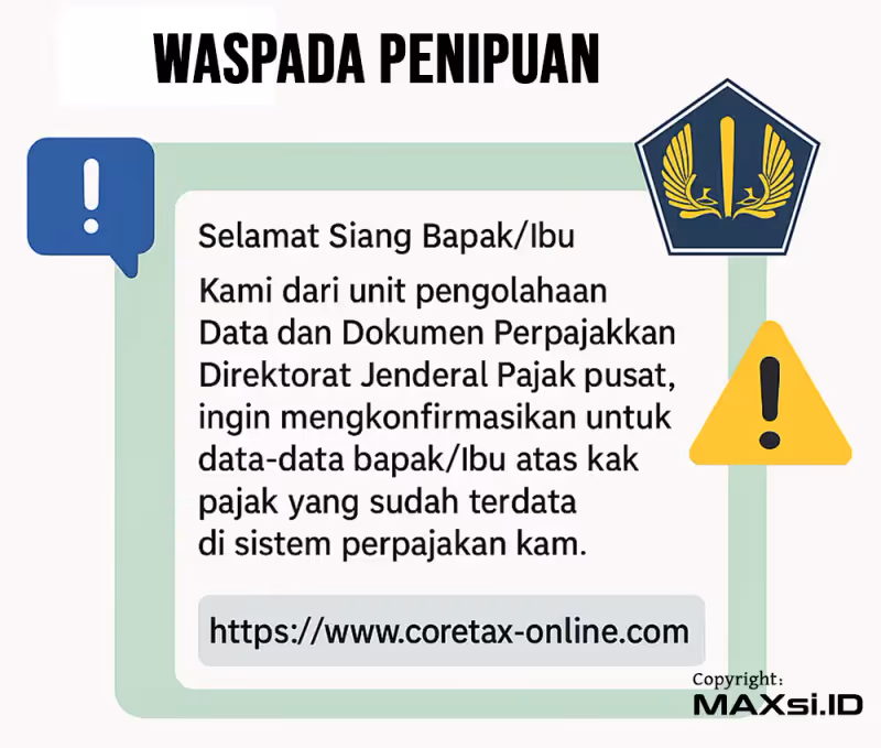 Waspada Penipuan Coretax-Online Meminta Pembaruan Data